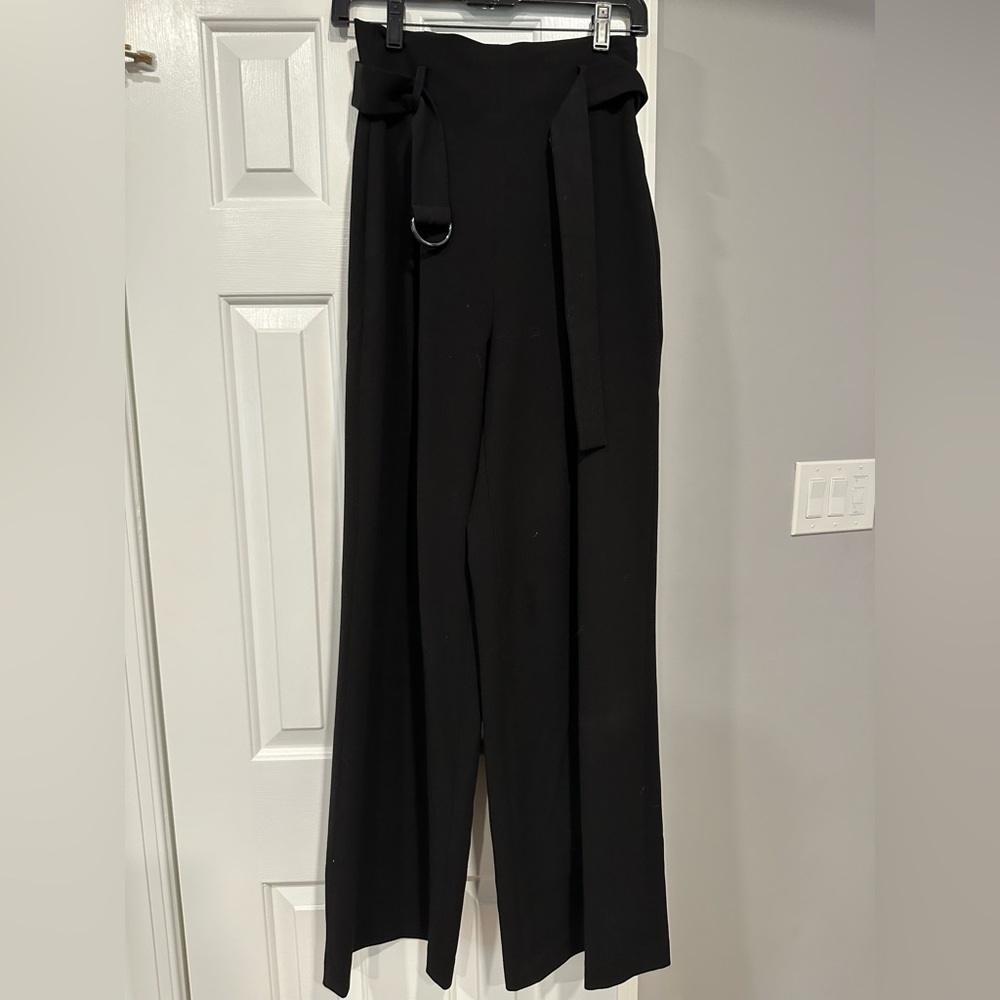 BCBGMazAzria Belted Wide Leg Pants
